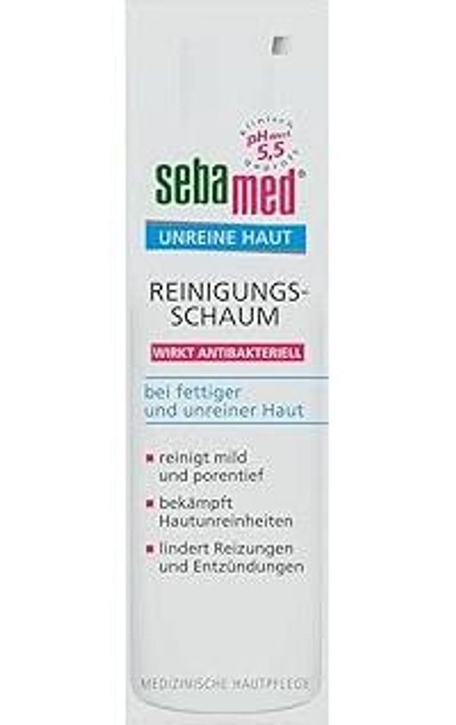 Sebamed Unreine Haut Reinigungsschaum, Gesichtsreinigung bei fettiger und unreiner Haut, ohne Mikroplastik,150 ml