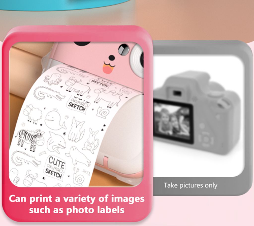 Přenosný dětský fotoaparát s okamžitým termálním tiskem, Obrázek produktu 9