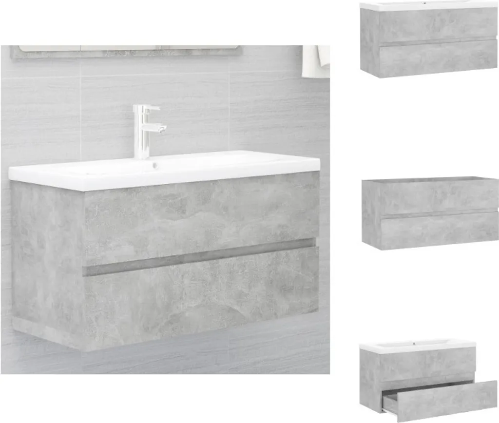 Meuble sous-lavabo encastré gris pour optimiser votre salle de bain