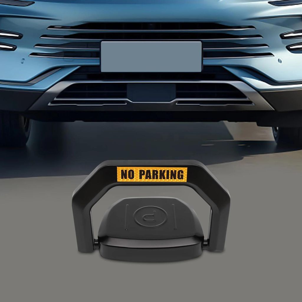 Parkplatzsperre - Fernbedienter Parkbügel - 6 t Traglast - 180° Puffer & Aufprallschutz - Intelligenter Alarm - 2 mm Kaltgewalzter Stahl - 4×D B...