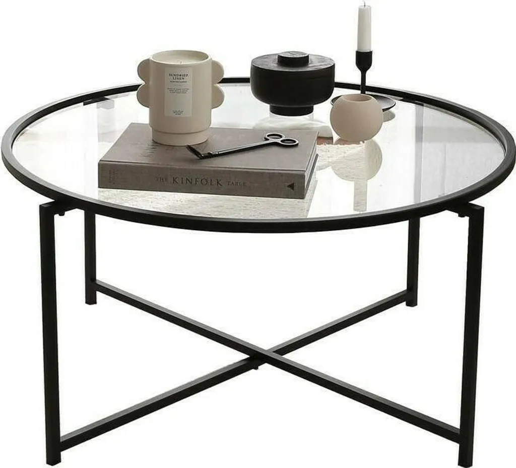 Petits espaces optimisés : table basse Ecaterina noire 83cm pratique