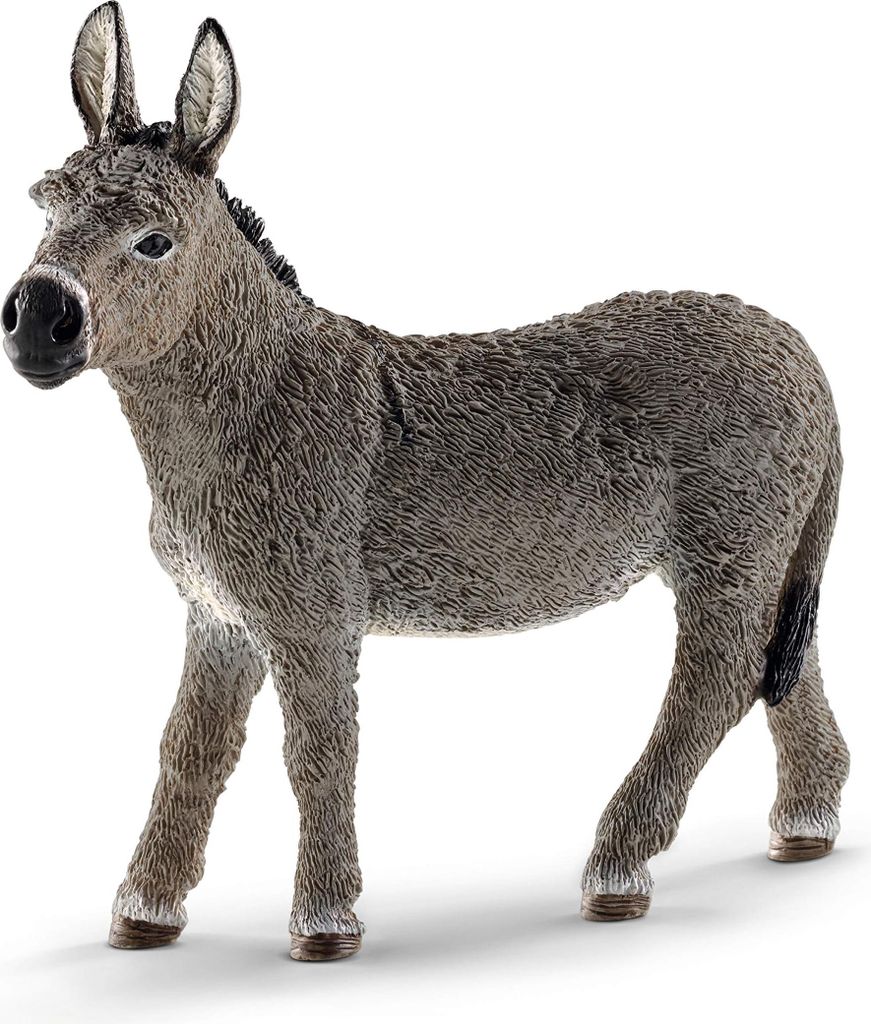 SCHLEICH Farm World | Esel 13772 Bauernhof Spielfigur | detailgetreue Tierfiguren | tolles Geschenk für Jungen und Mädchen | Bauernhof Spielzeug ...