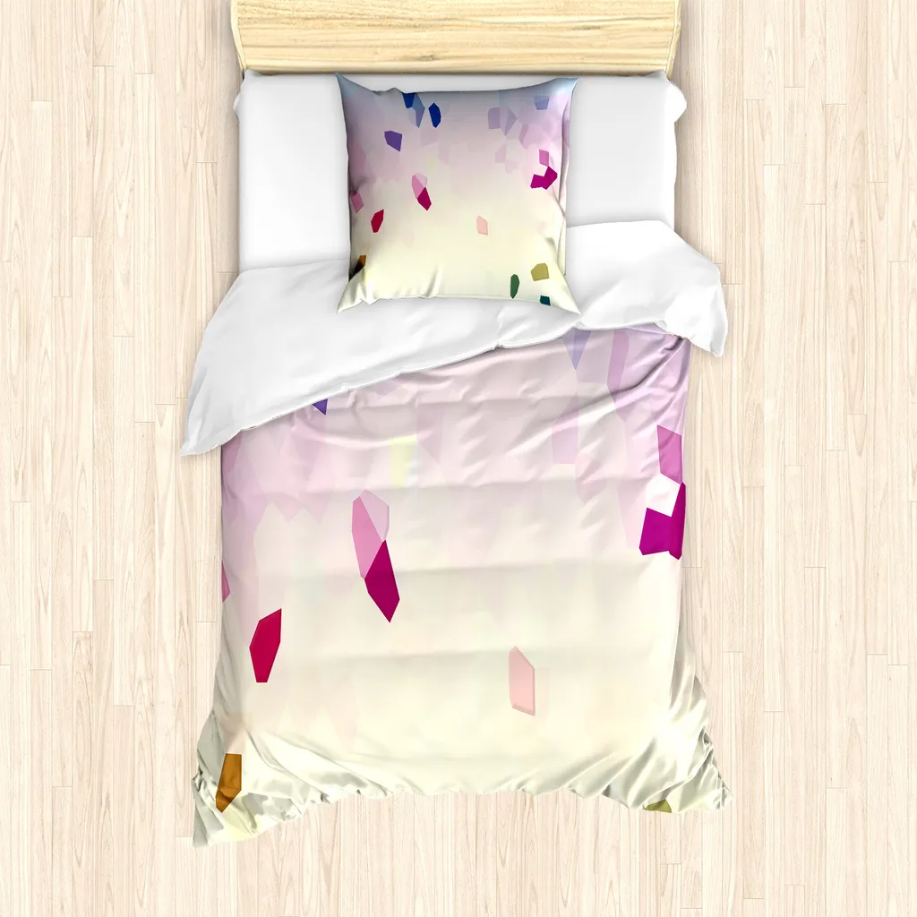 Copripiumino Singolo Stained Glass ABAKUHAUS 135x200 | Stile Poligonale