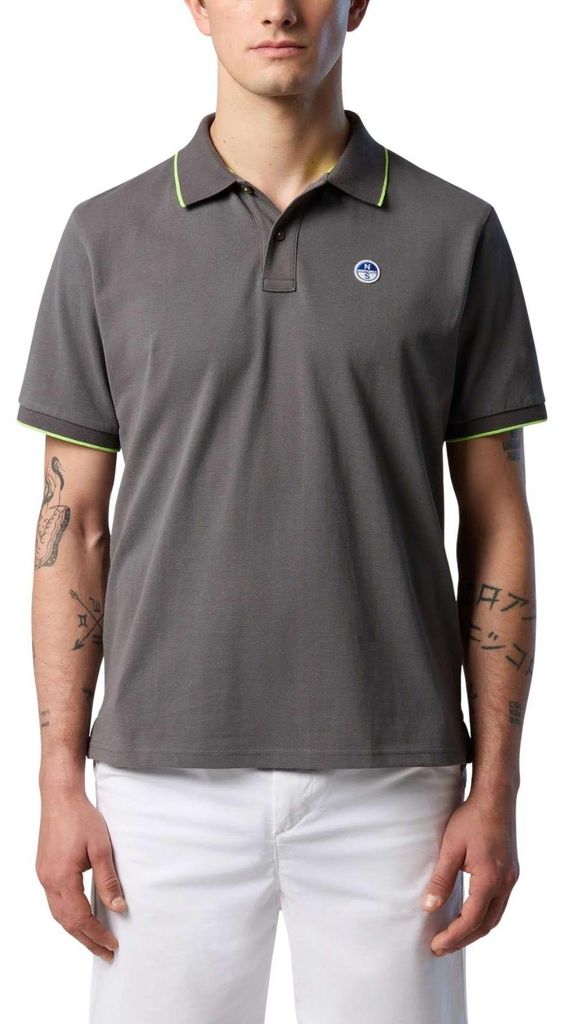 NORTH SAILS – Herren-Polohemd in regulärer Passform mit Logo am Kragen – Größe 4XL