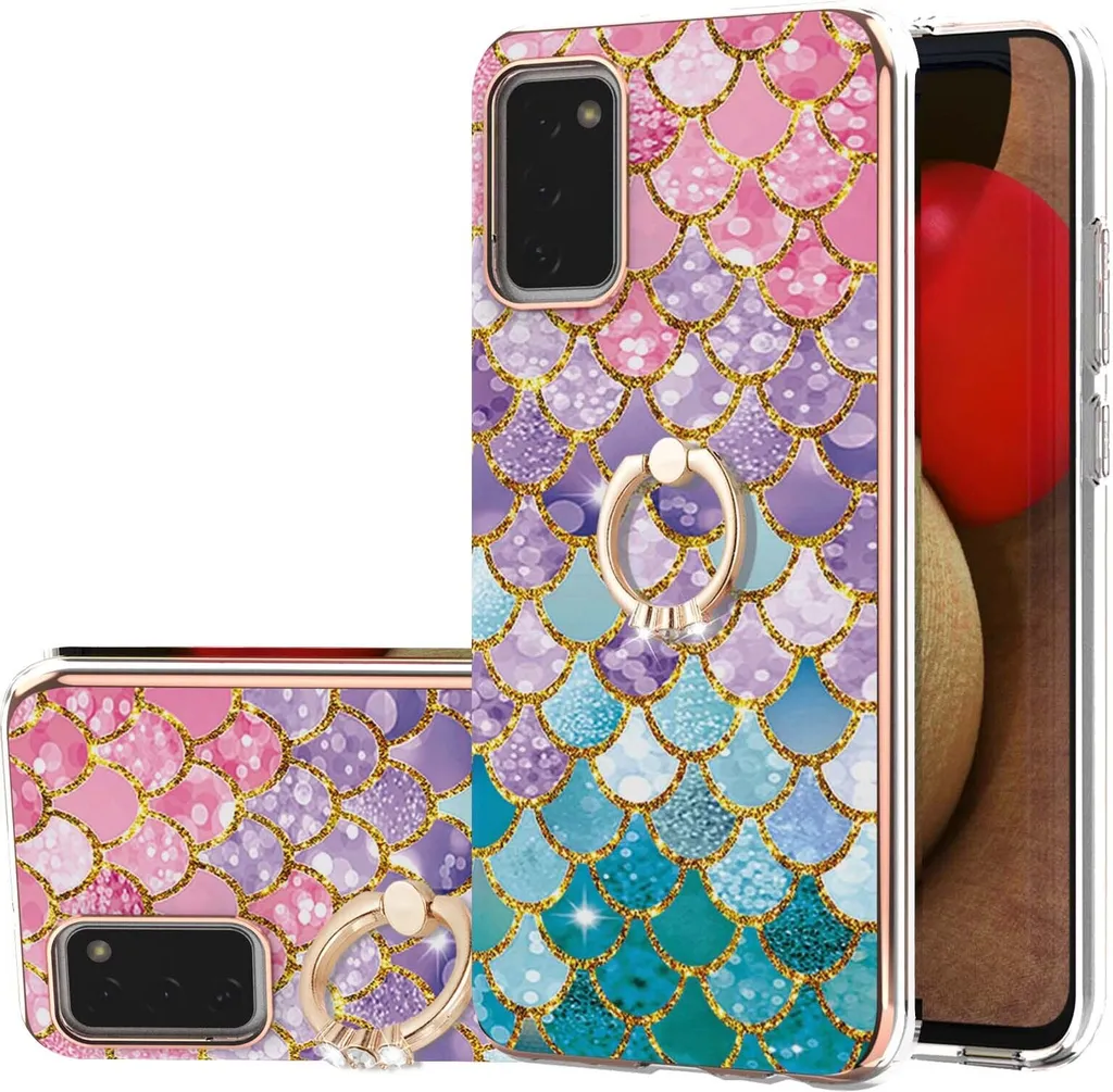 Custodia Galaxy A02s Chic Fantasia Colorata con Anello Glam