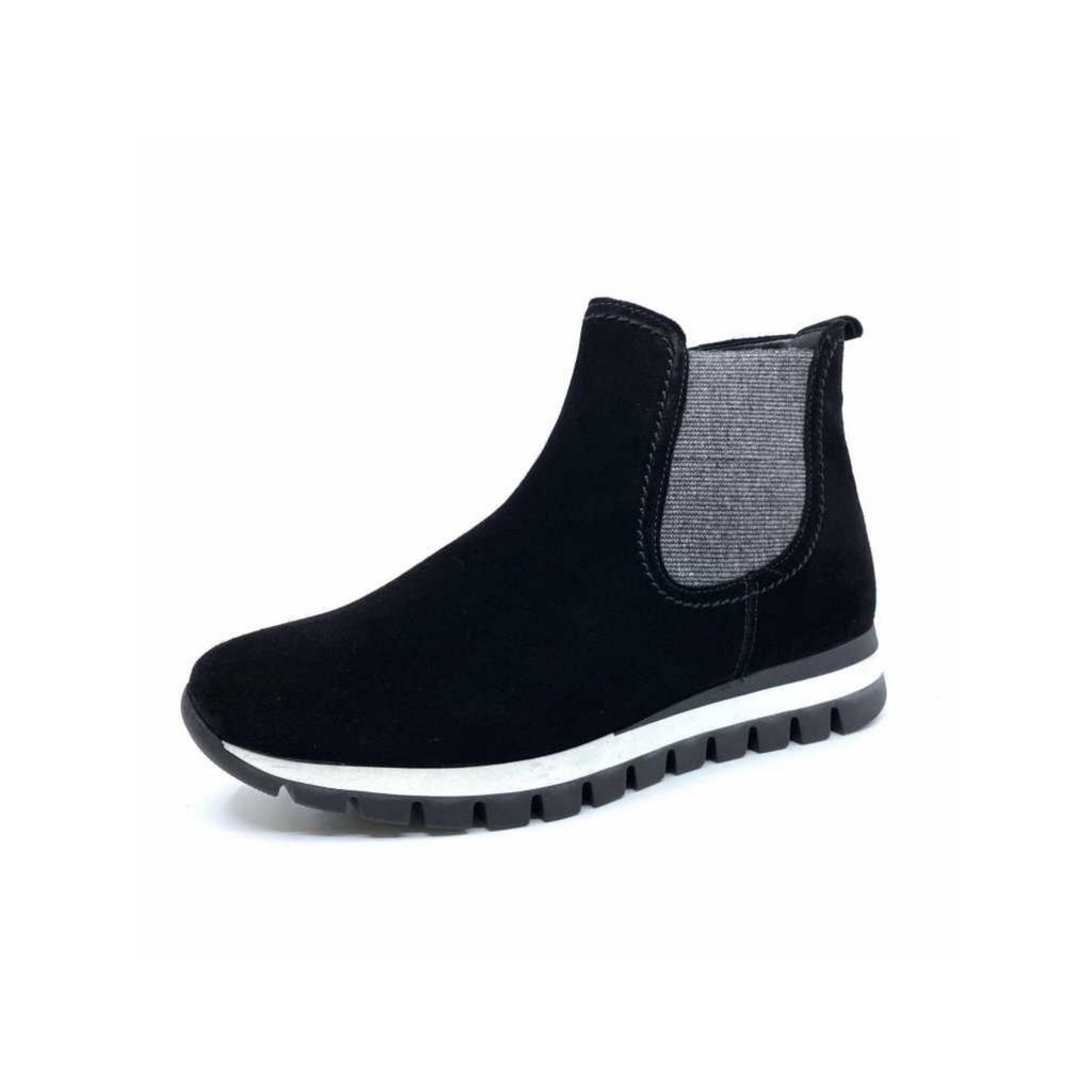 Gabor Damen Schnürstiefel & Boots ungefüttert schwarz Gr. 5