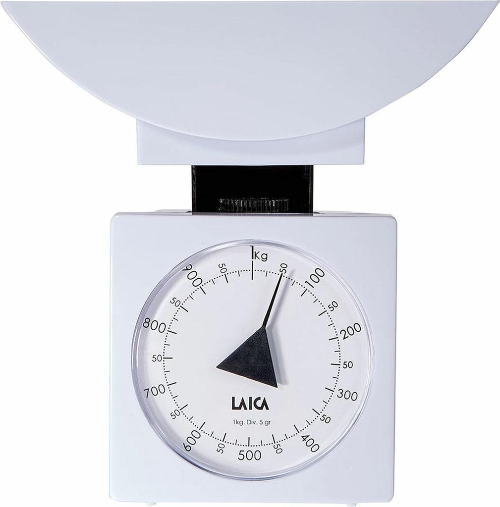 Laica K711, Mechanická kuchynská váha, 1 kg, 5 g, Biela, Obrázok produktu 