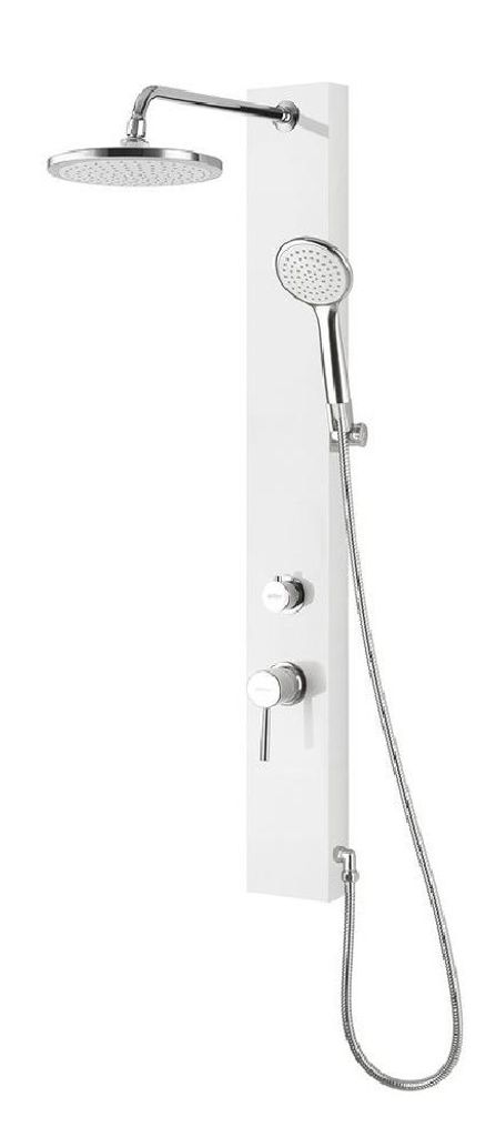 Aqualine FIGA Duschpaneel 125x1050mm, Weiß Produktbild 
