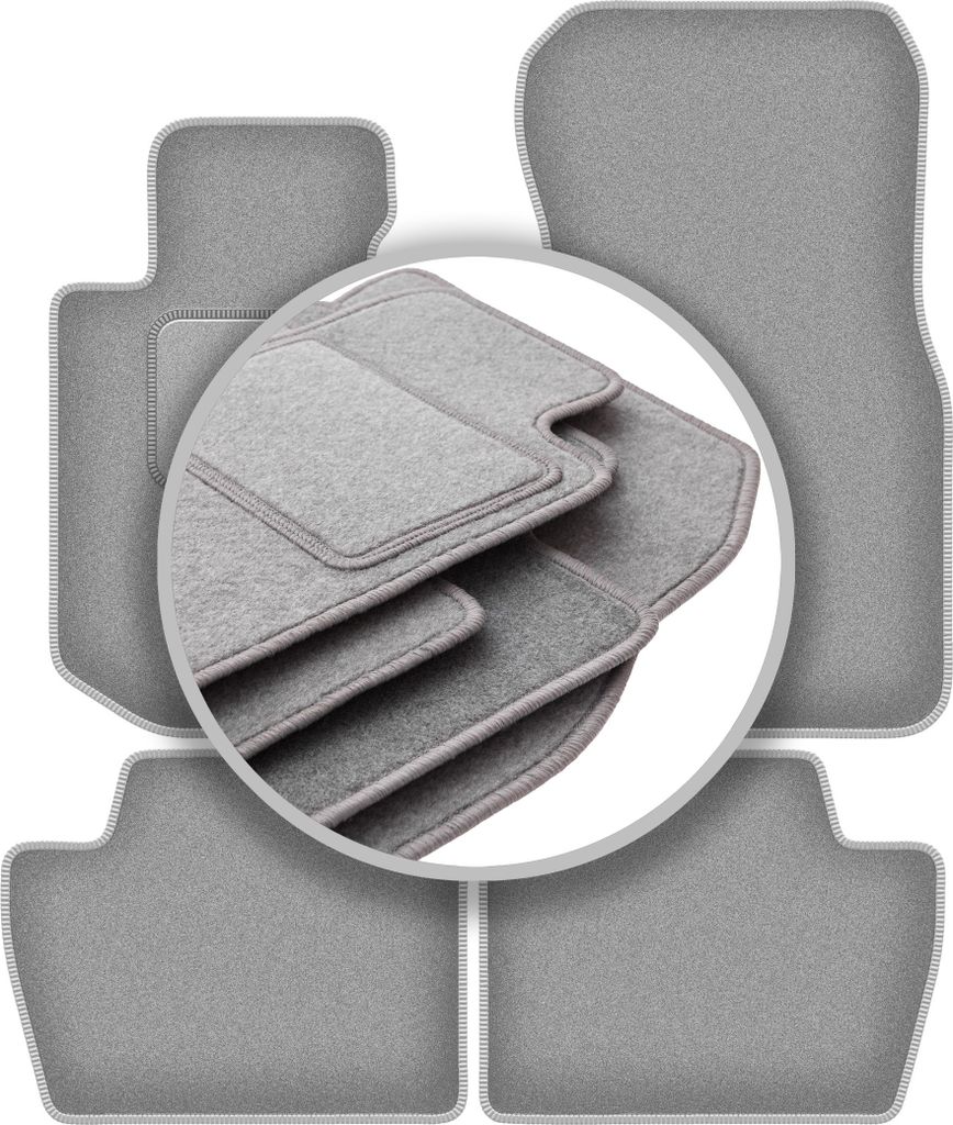 Graue Fußmatten für: BMW 4 G22 Coupé (2020-2022)