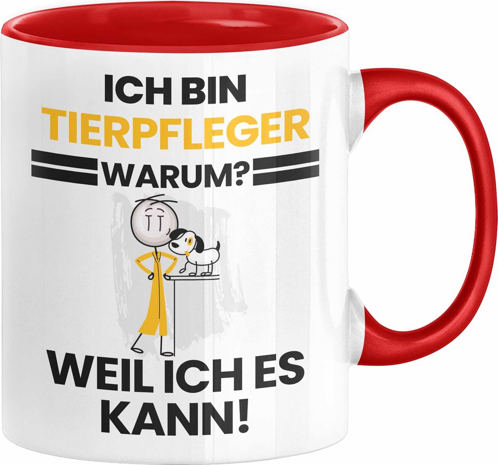 Tierpfleger Geschenk Tasse Lustiger Spruch Ich Bin Produktbild 