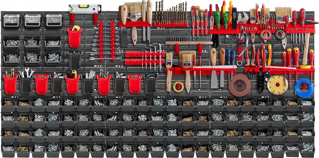 KADAX Tablica Narzędziowa Warsztat 174x78cm 130El Zdjęcie produktu 