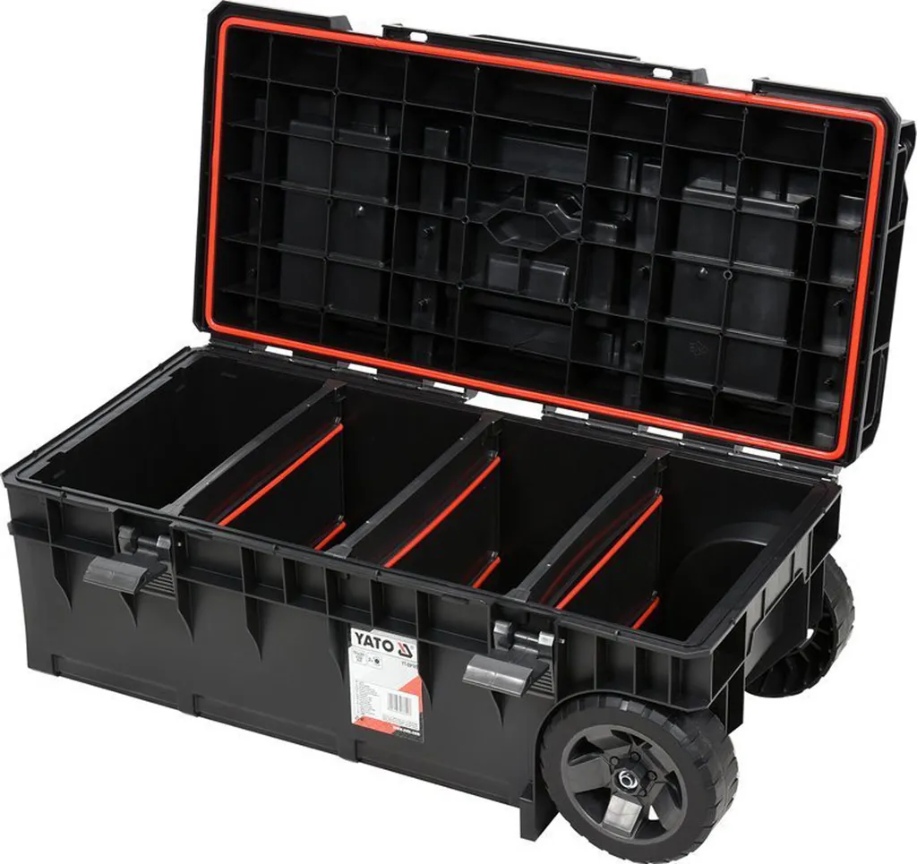 Mallette à outils 793mm mobile avec roues et grande capacité 98L - 9