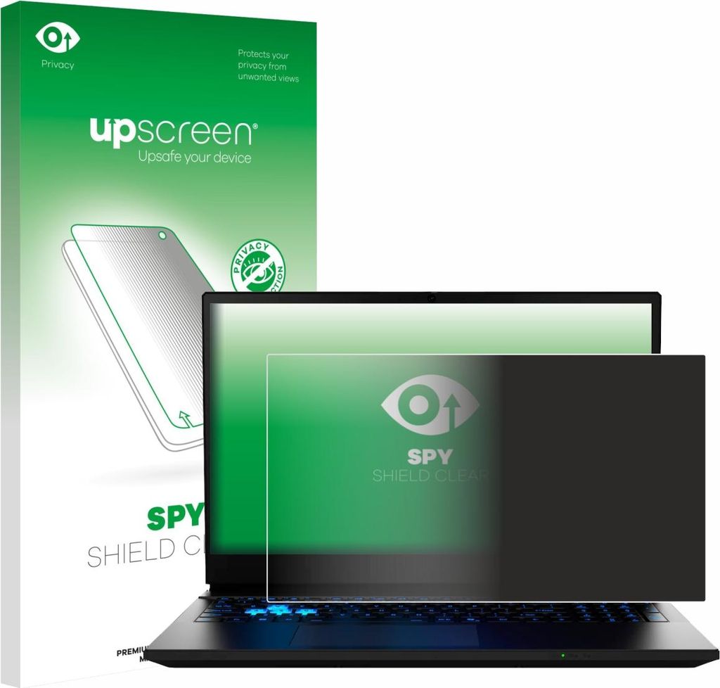 Für MEDION Erazer Deputy 15 P1 Sichtschutzfolie Schutzfolie upscreen Anti-Spy Privacy Sichtschutz Blickschutz Display Schutz Folie Blaulichtfilter