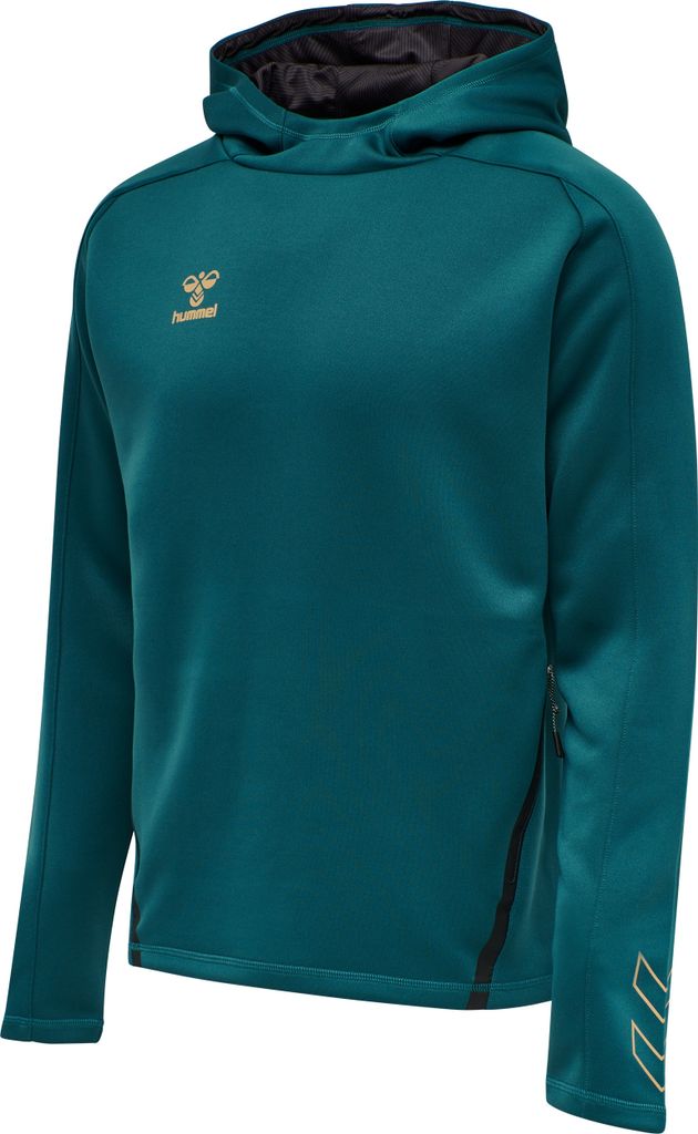 HUMMEL hmlCIMA XK HOODIE WOMAN, BLUE CORAL, XS