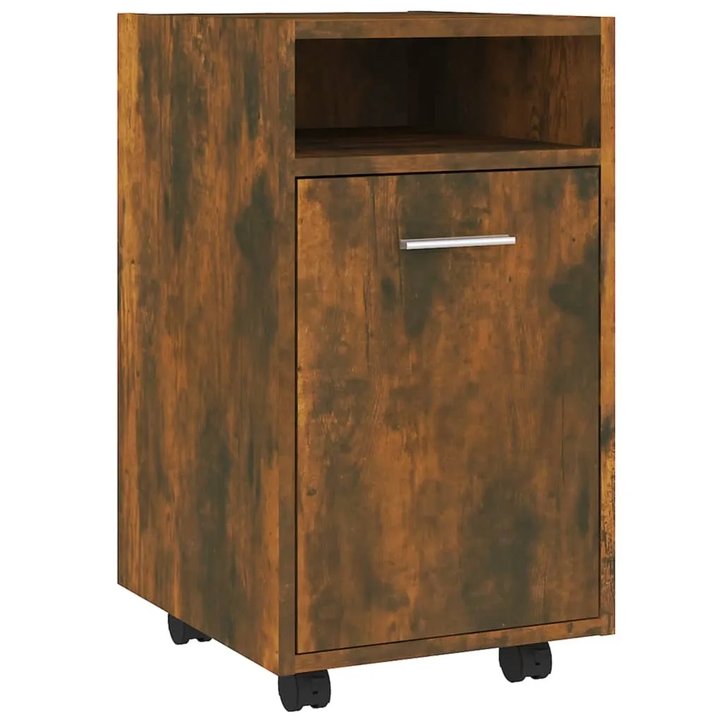 Mobiletto Multistrato Rovere Fumo SYFAX™ 33x38x60cm Design Moderno