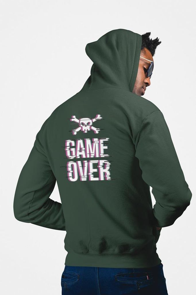D&B Uni Hoodie ZIPST00059 Gamer Waldgrün-Größe 2XL