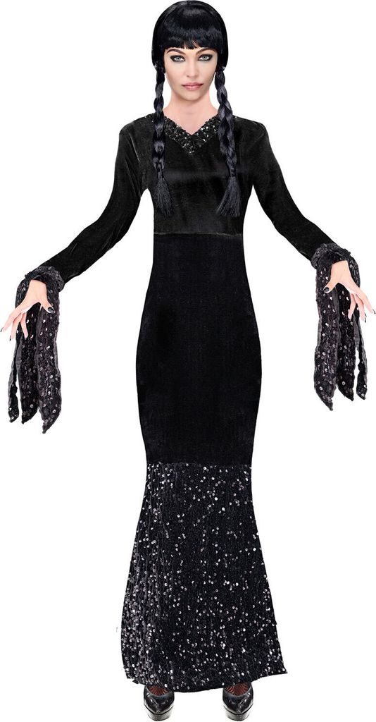 Dark Girl Wednesday Damenkostüm - Glamour Abendkleid  Produktbild 