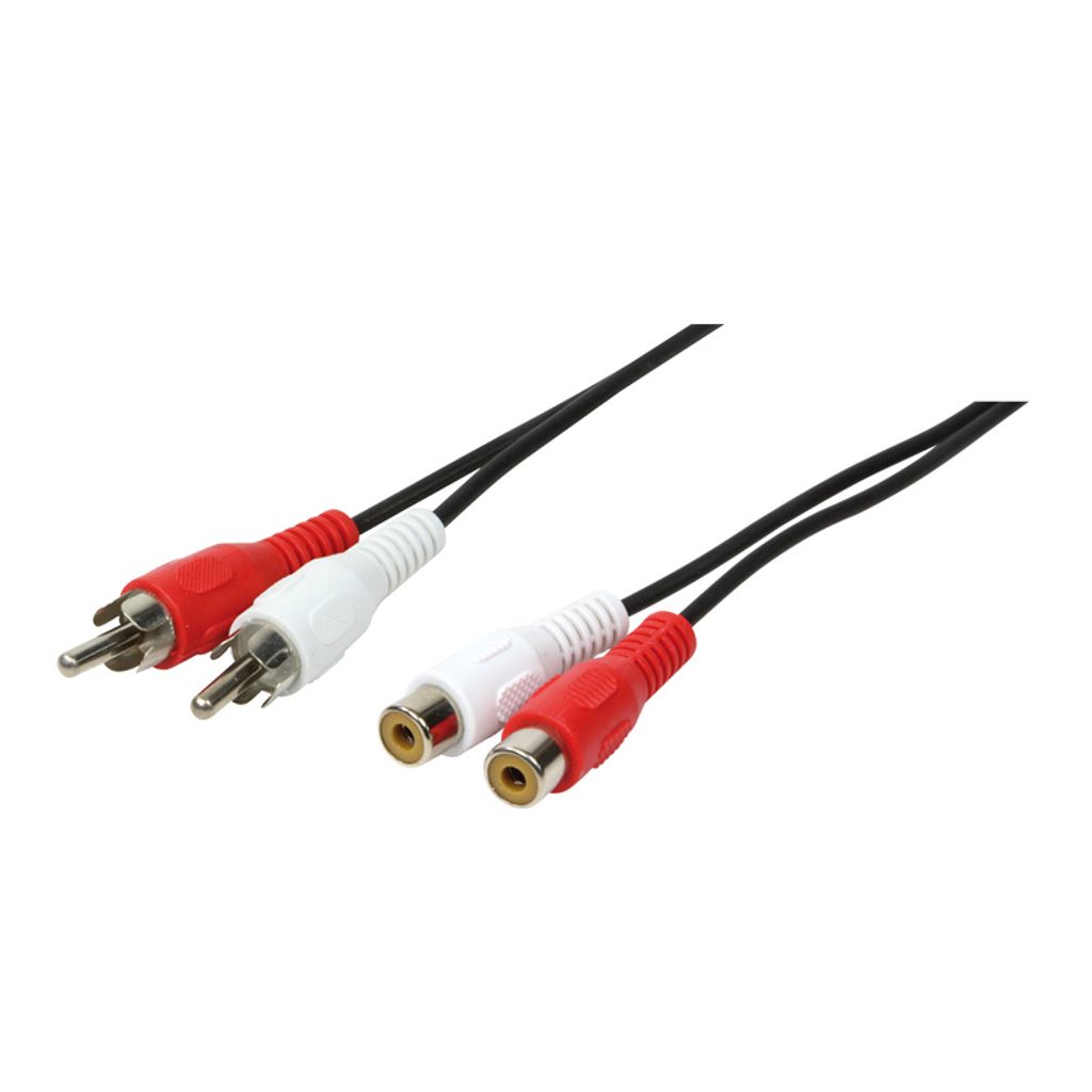 Logilink AudioVerl. 2x Cinch -> 2x Cinch St/Bu  5.00m bk Obrázek produktu 