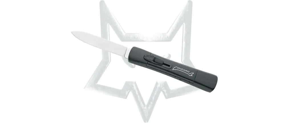 Couteau FOX de survie et camping lame inox 420c manche aluminium 20,5 cm
