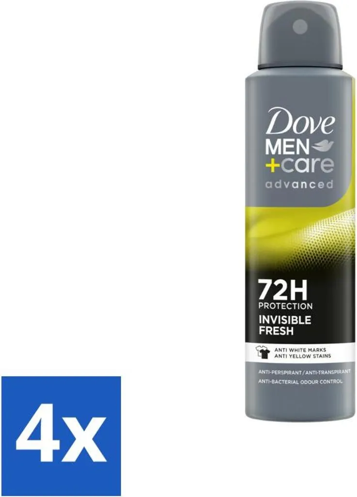 Dove Men+Care Deodorante 4x150ml - Miglior Prezzo Online