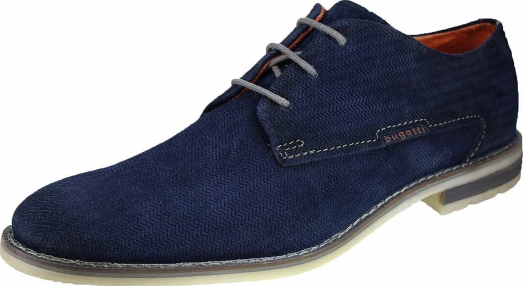 Bugatti Elegante Schnürschuhe Herren 31373634353732 Blau 42 EU