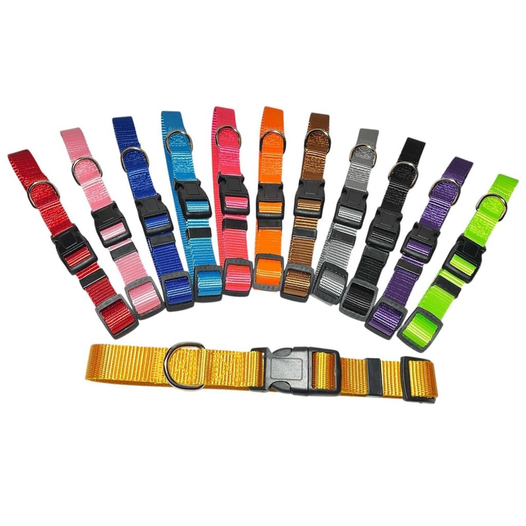 Premium Halsband Hundehalsband L Classic Red Regulierbare Produktbild 