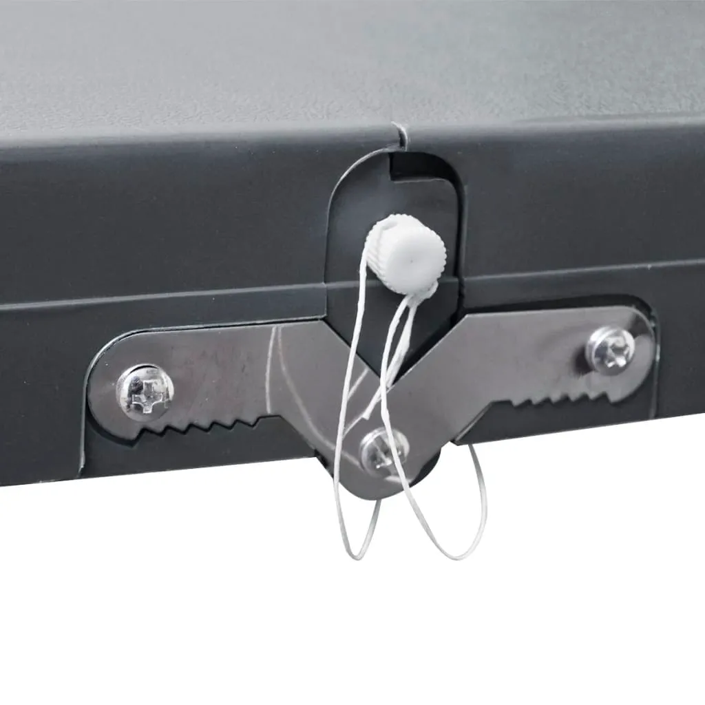 Set de table de camping pliable en aluminium et 4 chaises grises légères - 4