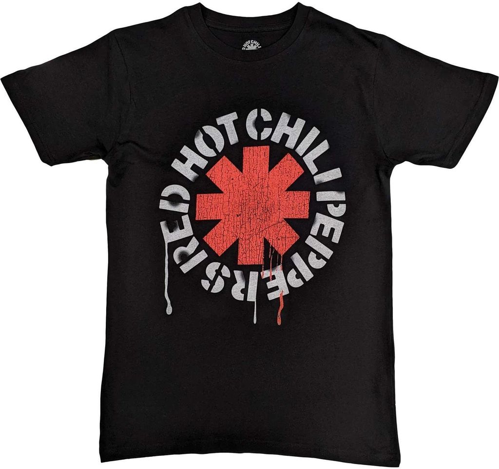 Red Hot Chilli Peppers - T-Shirt für Herren/Damen Uni RO394 (XXL) (Schwarz)