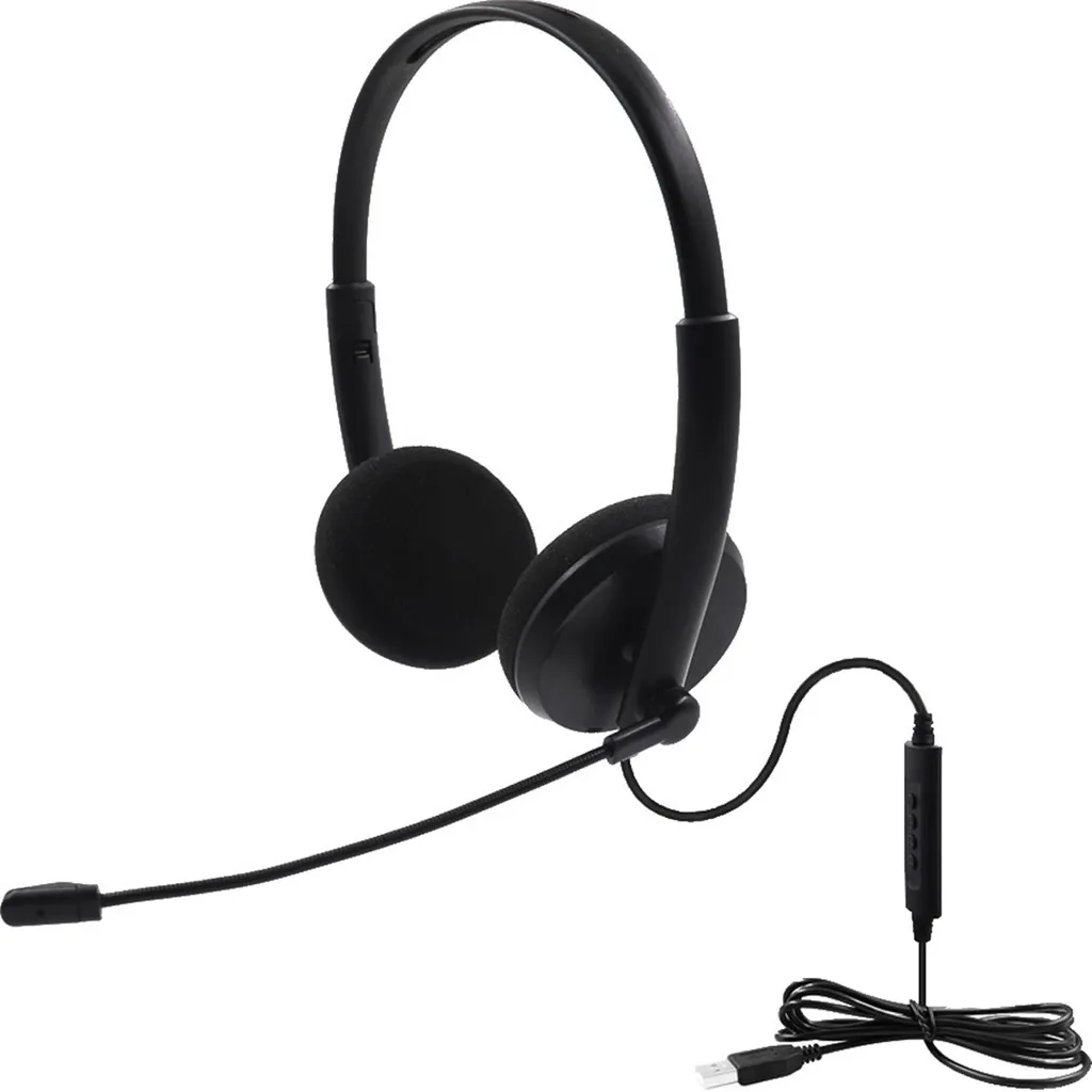 Mozos Casque USB avec Micro Intégré pour PC et Ordinateur Portable