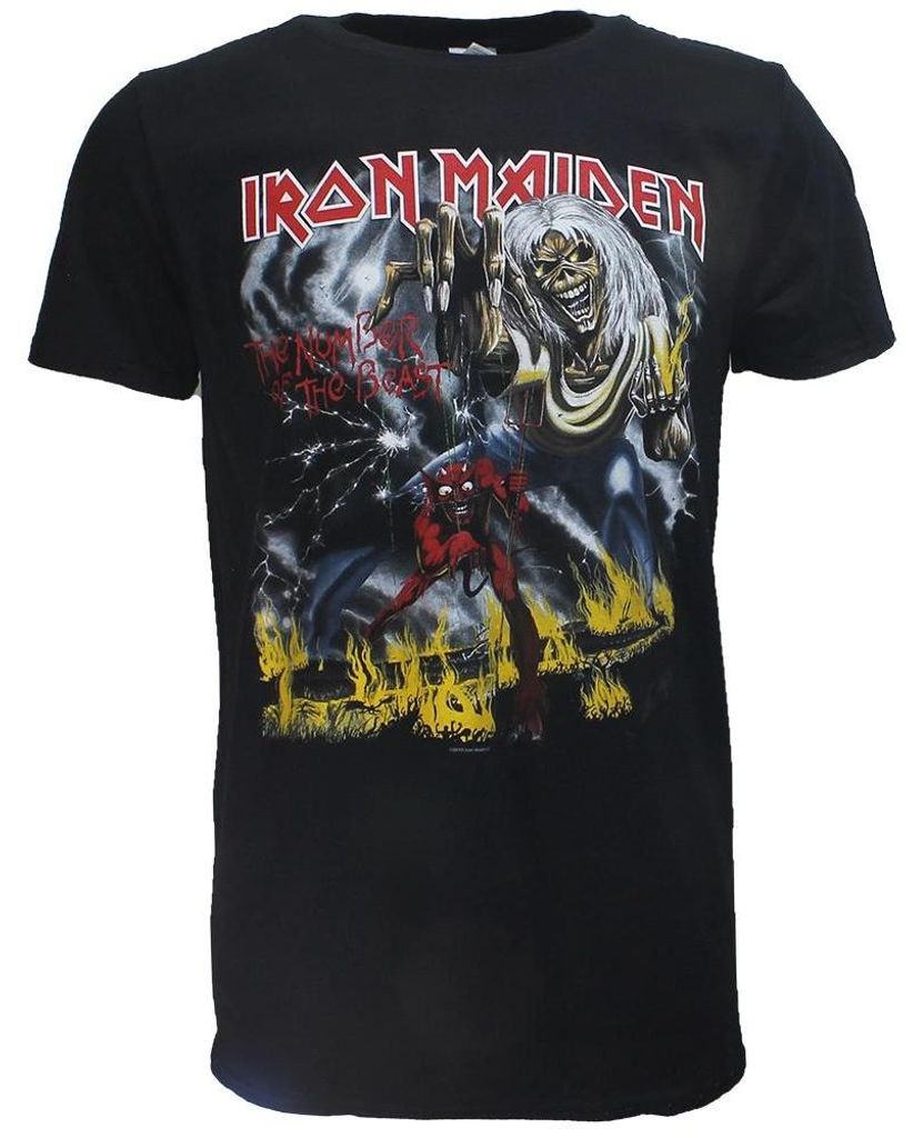 Iron Maiden Nummer des Biest-T-Shirts - S