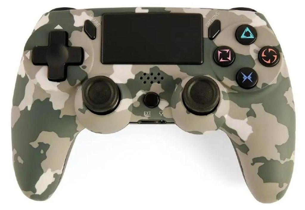 Gembird Kabelloser Gamepad für PlayStation 4 oder PC, Tarnmuster