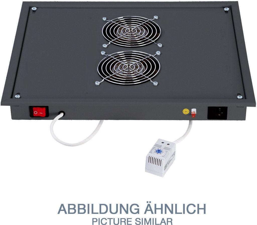 Vent.j. horní(spodní) 2x ventilátor 220V/46W černá