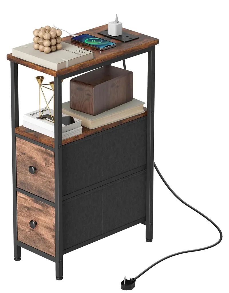 Table basse connectée marron : finissez-en avec les câbles au salon