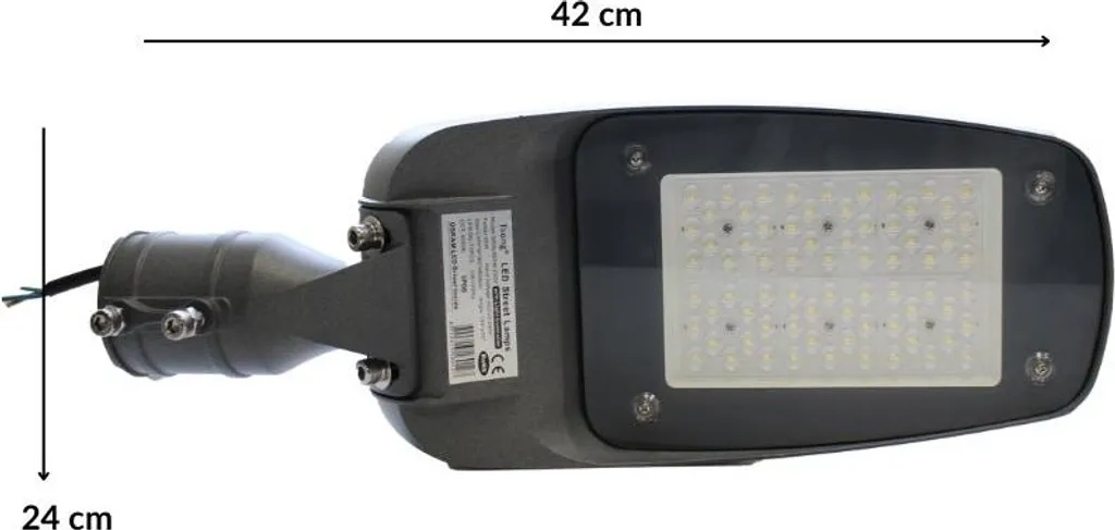 Réverbère LED Extérieur 100W Professionnel IP66 pour Éclairage de Voirie