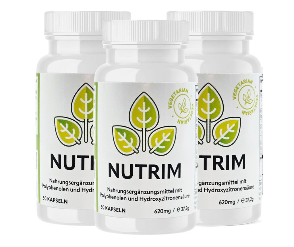 NUTRIM SET 3 x 60 vegane Kapseln mit Knotentang, Ingwer, Grünem Tee, Grünem Kaffee und Kardamom