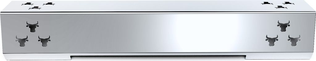 Gasgrill Brennerabdeckung aus Edelstahl passend für alle Rösle Videro G2, Farbe:2er Set Chrom Bulle