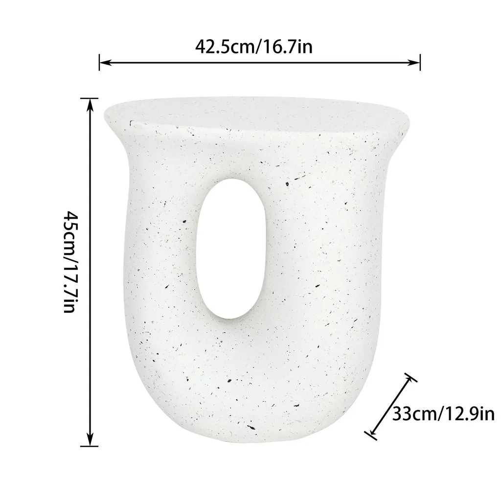 Petite table d'appoint stable pour petits espaces - Table salon blanc