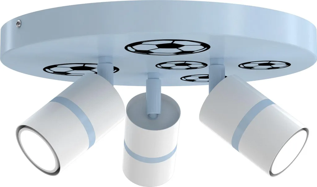 Applique Football Bleu LED à Spot Tube - Luminaire Sportif Haute Qualité