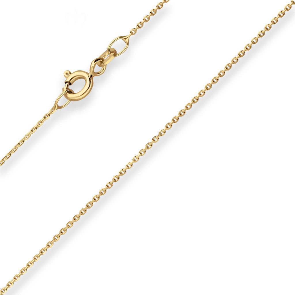1mm Ankerkette diamantiert Kette Collier Halskette aus 585 Produktbild 