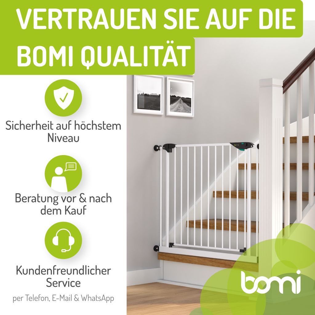 BOMI® Türschutzgitter Ohne Bohren 63-251 cm | 90° Produktbild 8