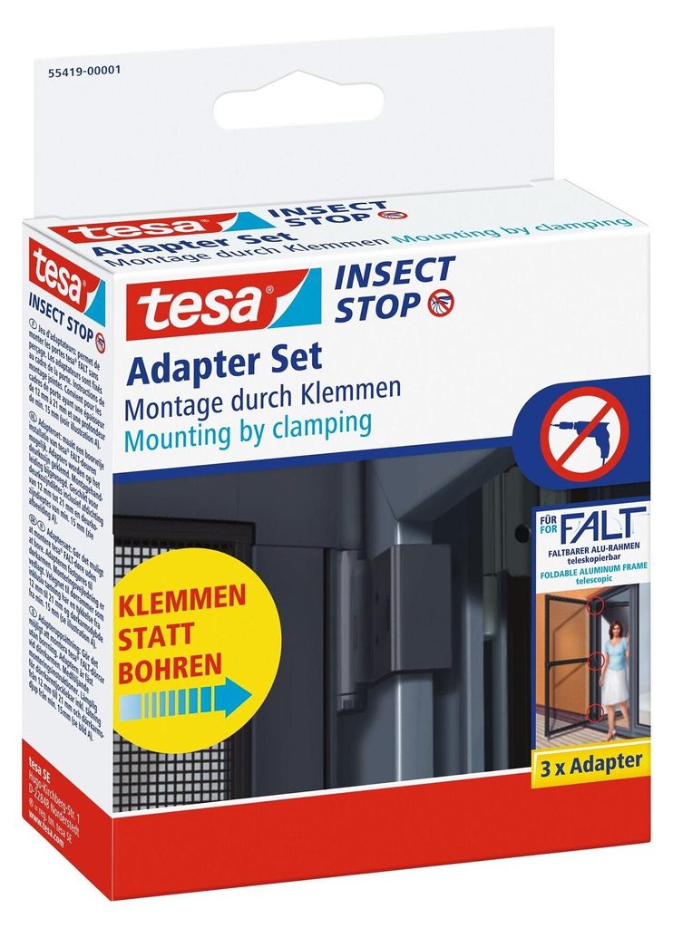 tesa 55419-00001-00: Adaptador tesa para mosquiteras de Imagen del producto 