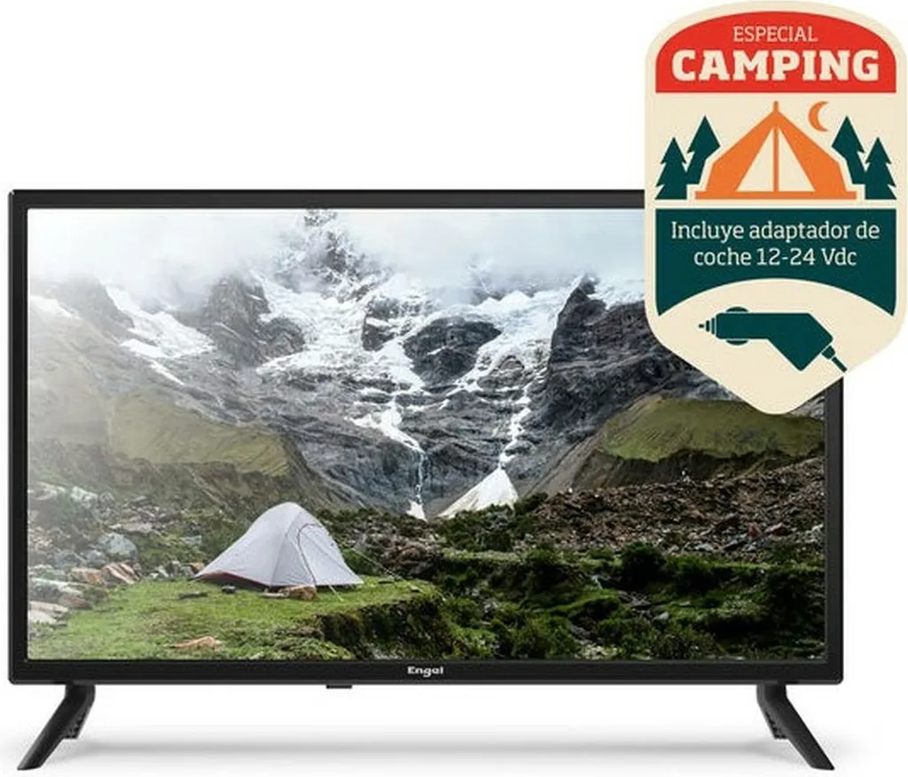 Téléviseur LED 24 Pouces Engel LE2462CA HD avec Prise Allume-Cigare 12V