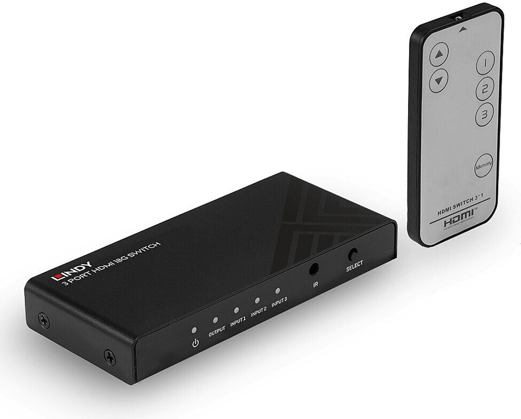 LINDY 3 Port HDMI 18G Switch