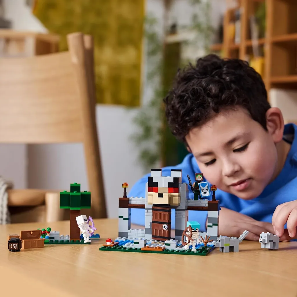 Jouet de Construction Forteresse du Loup LEGO Minecraft 21261 de 312 Pièces