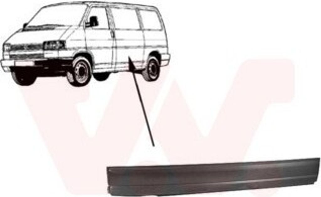 VAN WEZEL Seitenwand Reparaturblech für VW Transporter IV Bus (70B, 70C, 7DB, 7DK, 70J, 70K, 7DC, 7DJ) Transporter IV Kastenwagen (70A, 70H, 7DA, ...