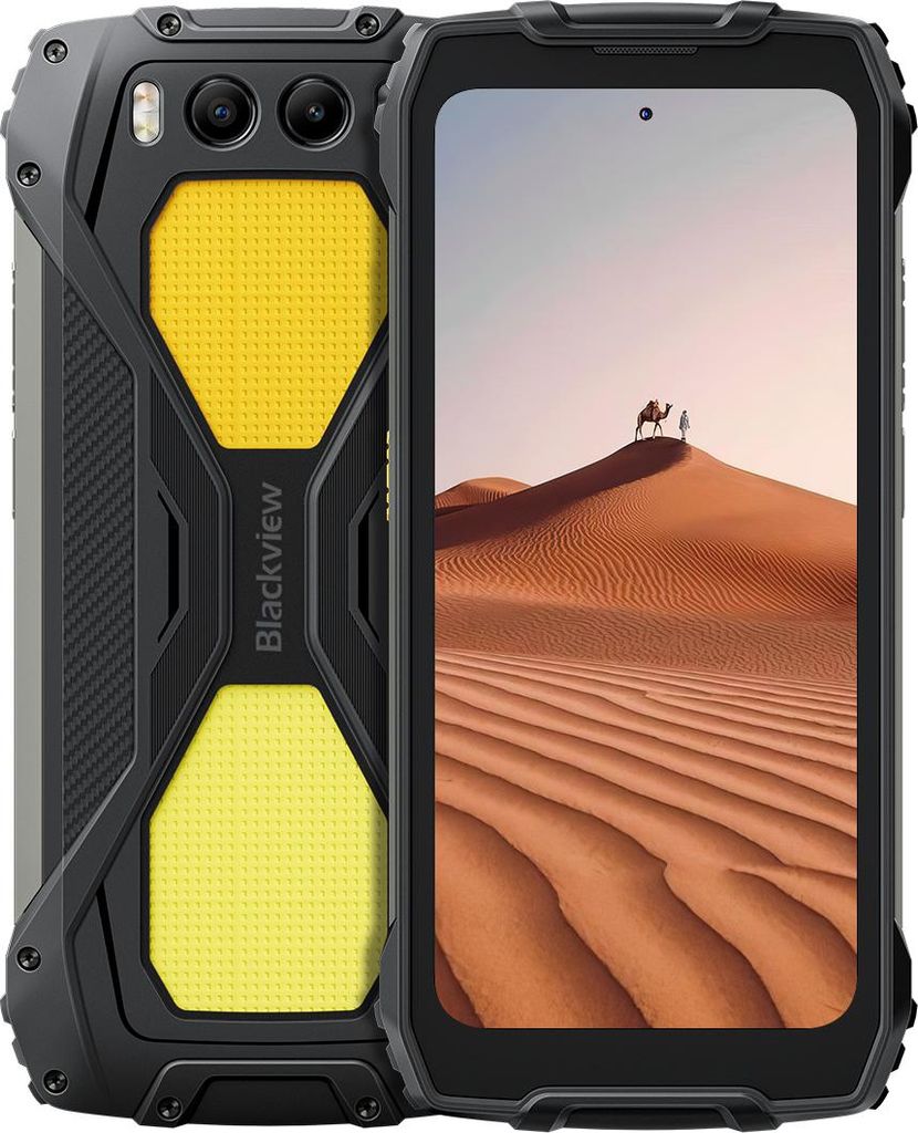 Blackview BV7300 Rugged Outdoor Smartphone (Schwarz) – 18 GB RAM (6 + 12) + 256 GB Speicher, 15000 mAh Akku, Dual 800 LM Campinglicht, 6,67′′ 90...