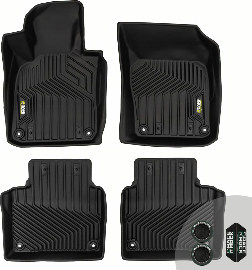 FROGUM Race Rock Autofussmatten 2in1 TPE + Velours für Volvo S90 ab 2016, für Volvo V90 ab 2016