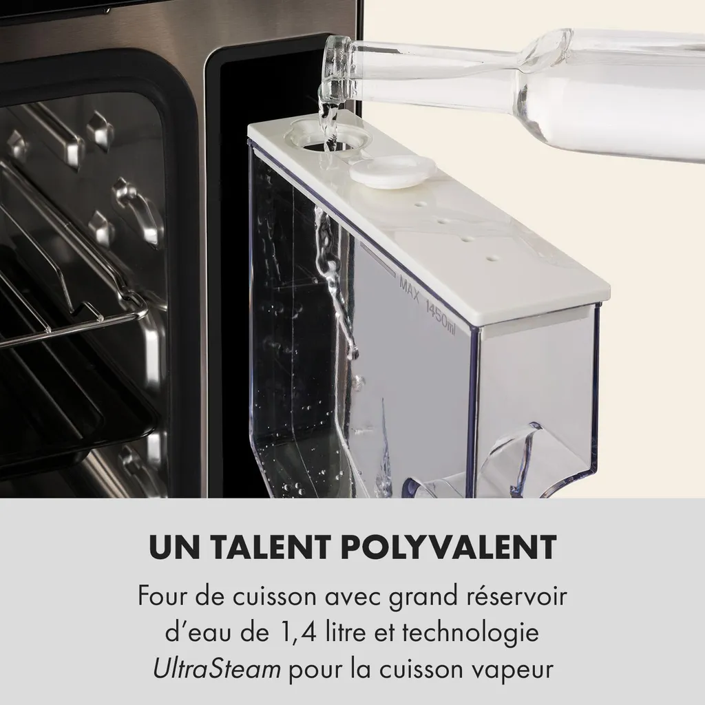 Four vapeur 24L MasterFresh avec panneau tactile 2200W Noir Classe A - 3