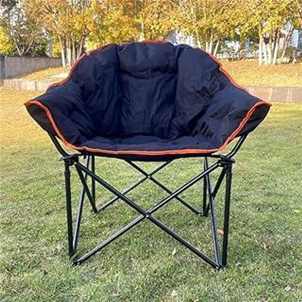 Generischer großer gepolsterter Sofasessel, übergroßer gepolsterter Moon Leisure Outdoor tragbarer stabiler bequemer Klapp-Liegestuhl für hohe ...