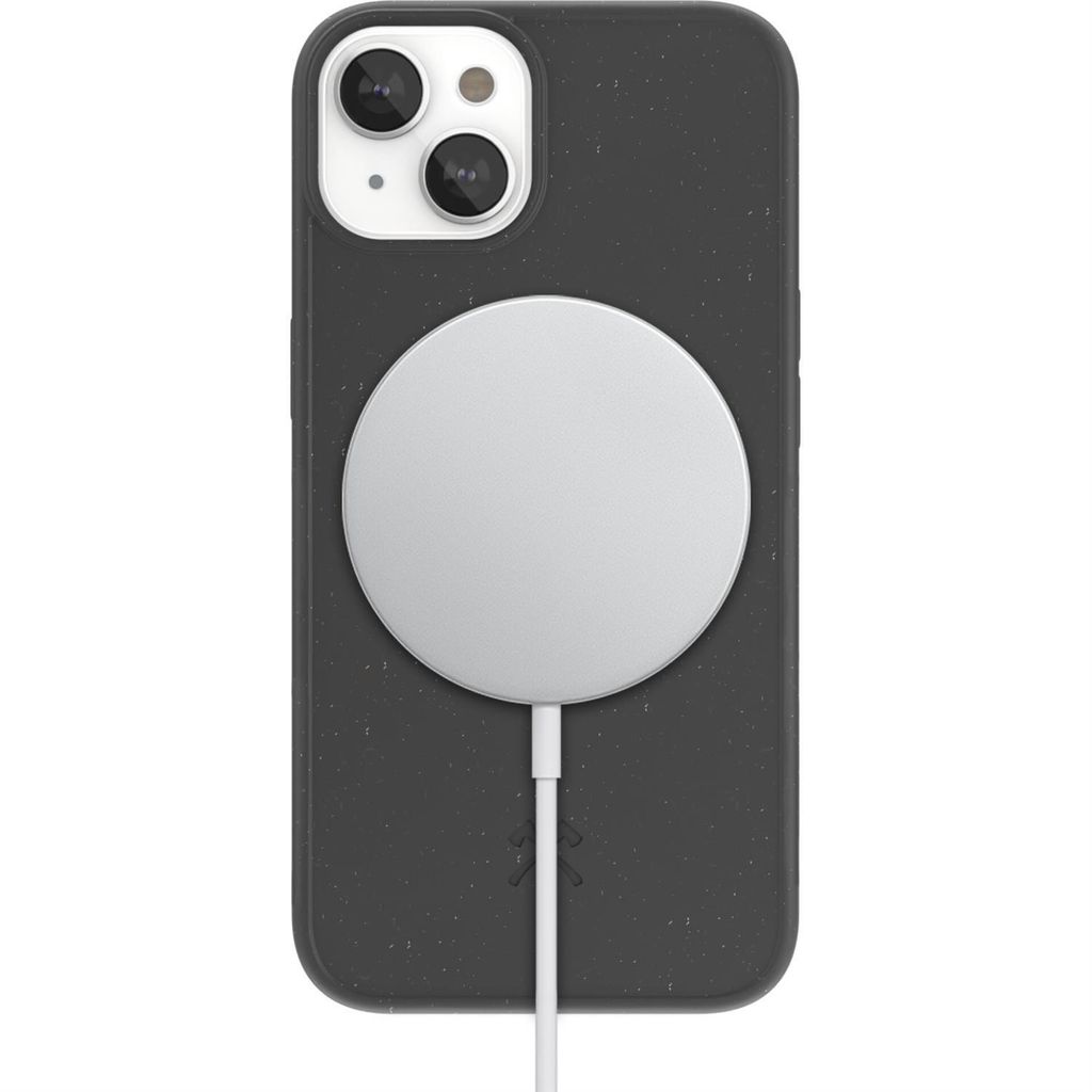 Woodcessories eco670, Cover, Apple, iPhone 14, 15,5 cm (6.1"), Schwarz